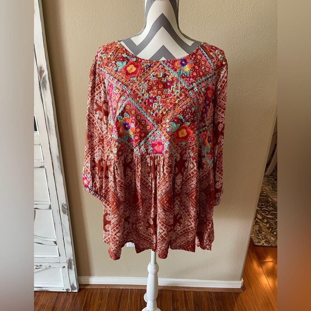Floral Bohemian Women's Top